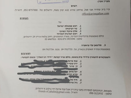 Friends of the Jahalin as friends of the court