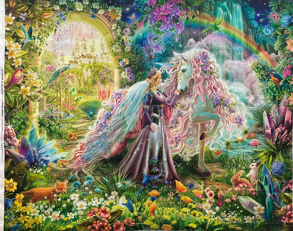 Thumbnail: Princess Dreams Panel 100% Cotton Fabric