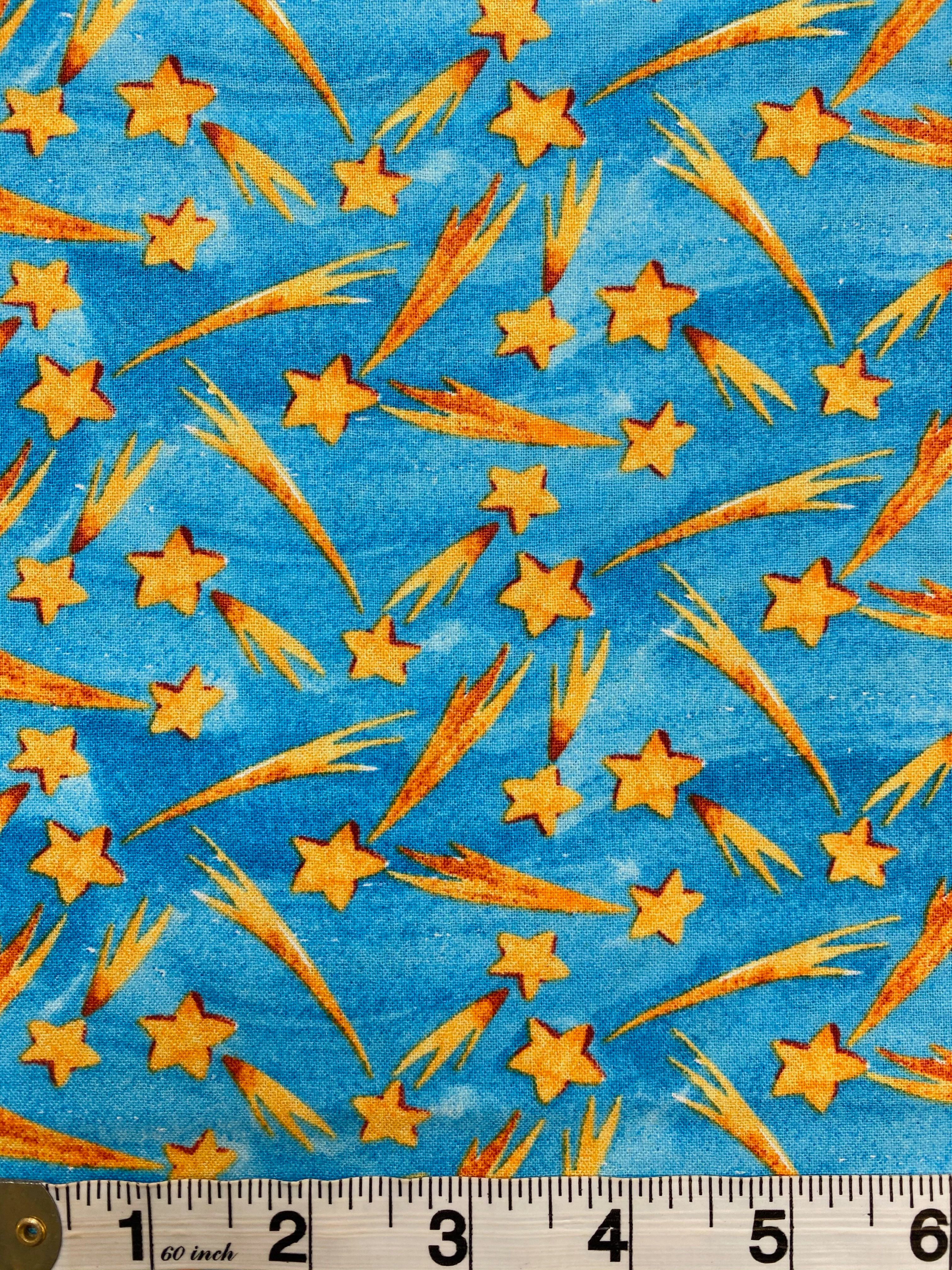 Shooting Stars Into the Galaxy 100% Cotton Fabric