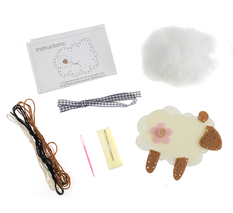 Thumbnail: Sheep Make your own  Felt Kit