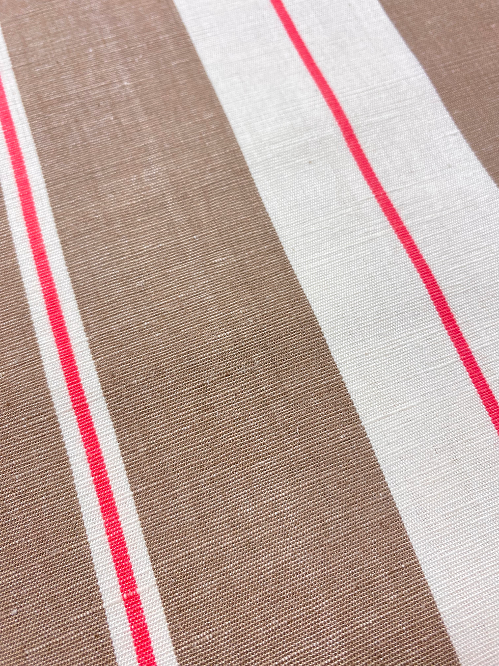 Brown Red Natural Linen Cotton Soft Furnishing Fabric