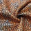 Thumbnail: Scale Orange Metal Brocade Fabric