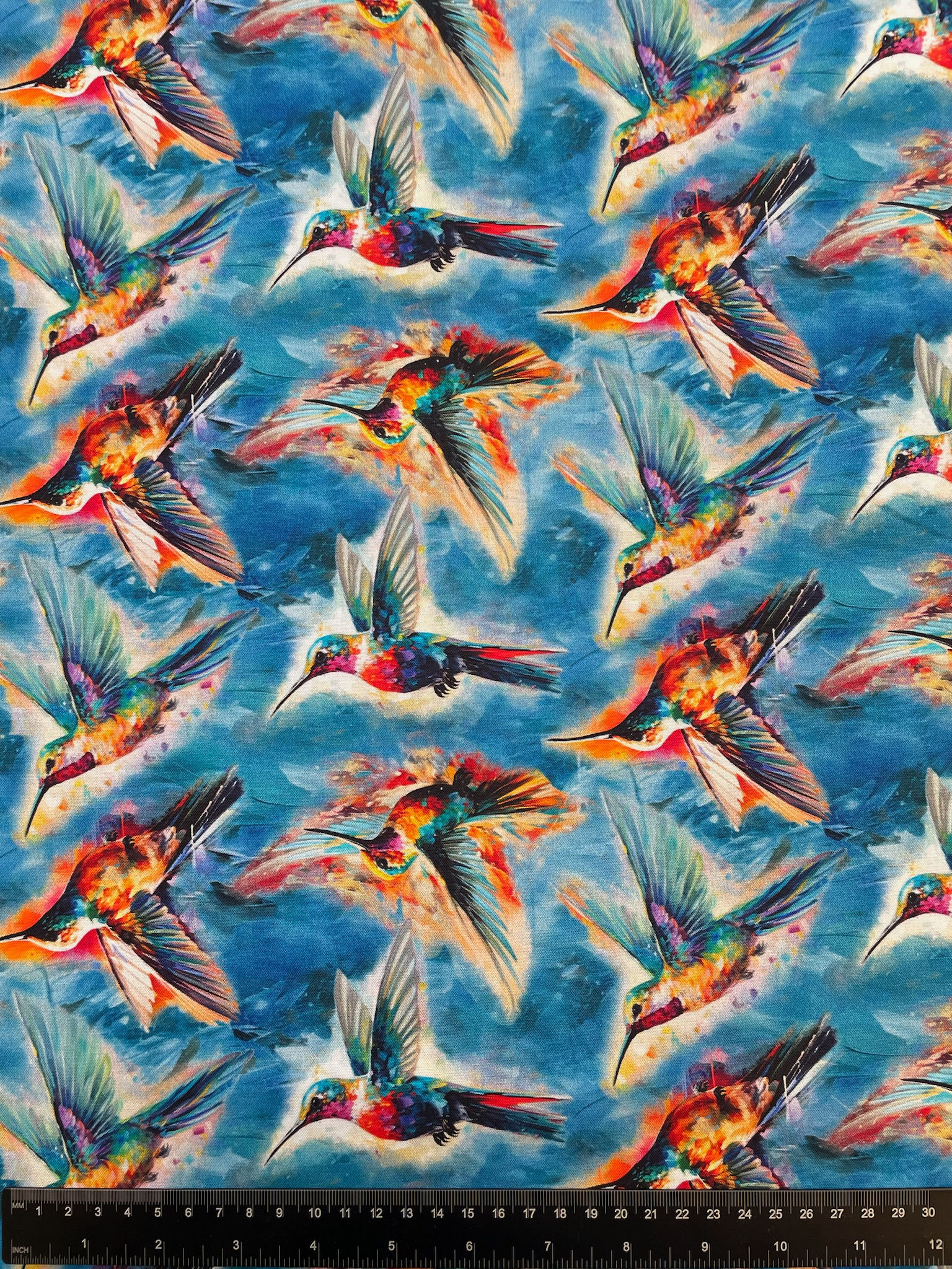 Fanciful Flyers Hummingbird Bouquet 100% Cotton Fabric