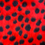 Thumbnail: Ladybird Red & Black Faux-Fur Fabric