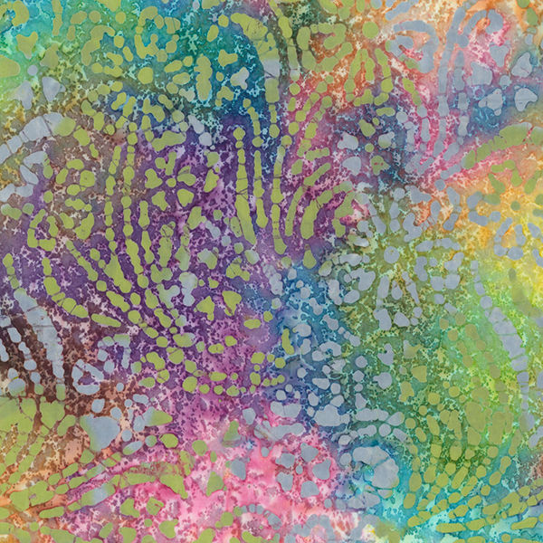 Thumbnail: Batiks Collection Multicolours 2 100% Cotton Fabric Range