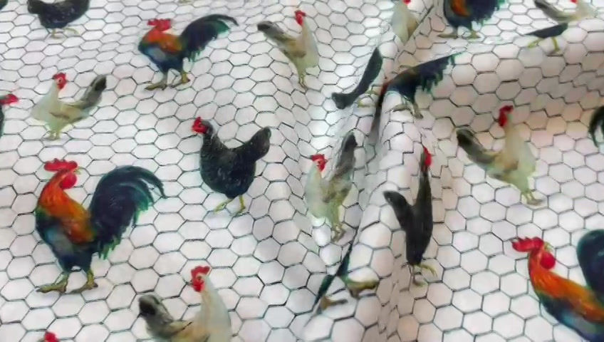 Thumbnail: Chickens Country Living 100% Cotton Fabric