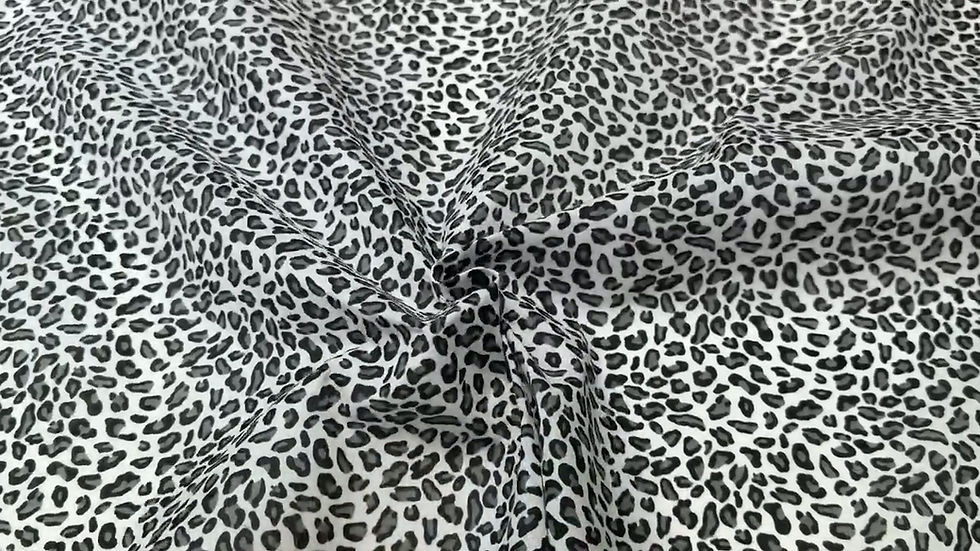 Thumbnail: Lynx Cat Animal Print Polycotton Fabric Video
