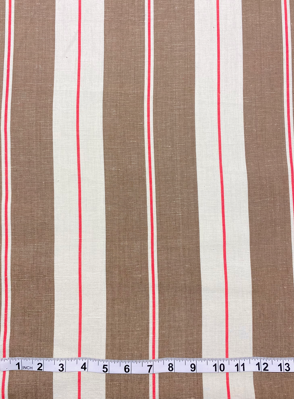 Brown Red Natural Linen Cotton Soft Furnishing Fabric