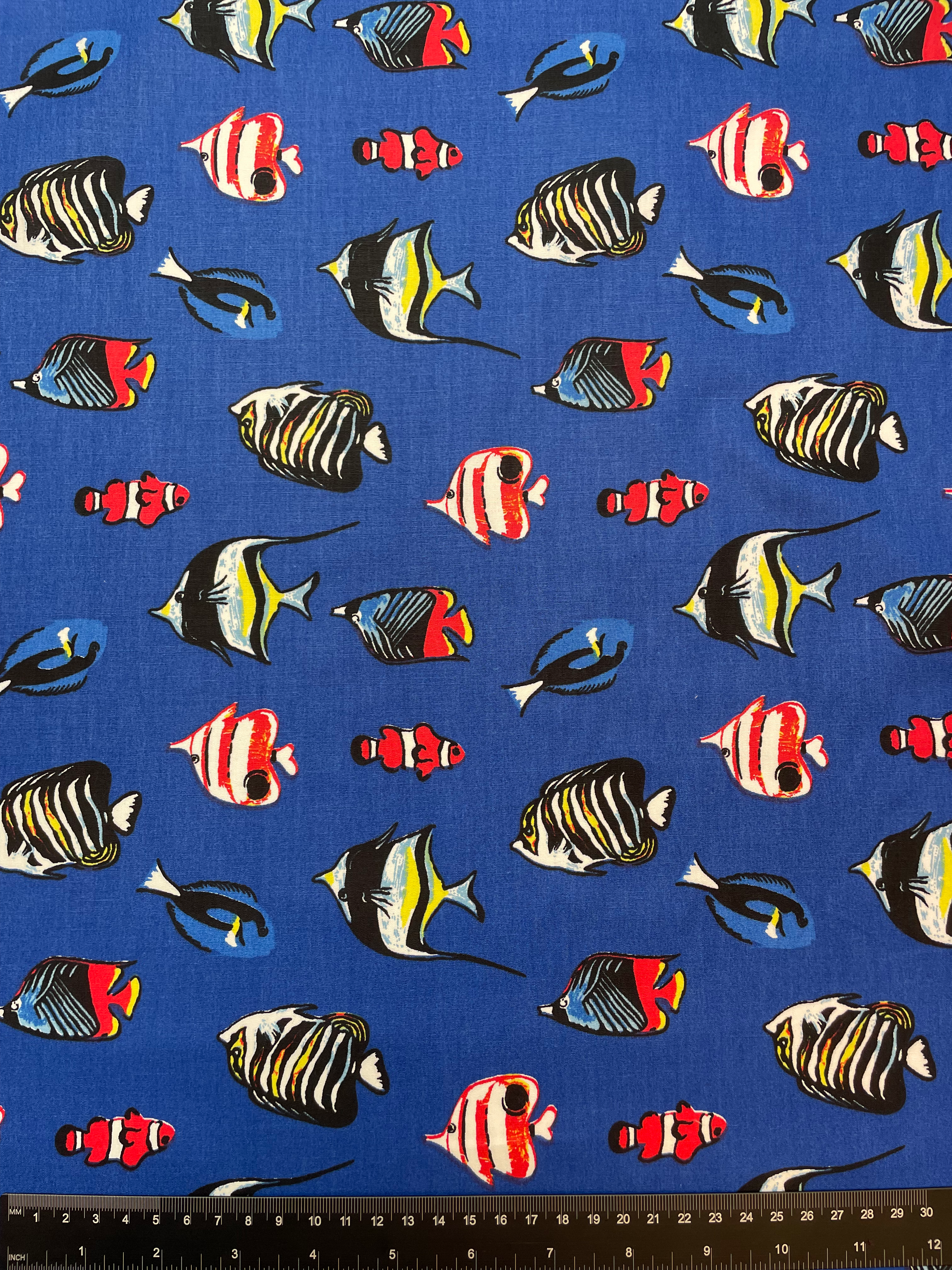 Tropical Fish Aquarium 100% Cotton Poplin Fabric