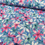 Thumbnail: Painted Flowers Blue Linen Rayon Mix Fabric
