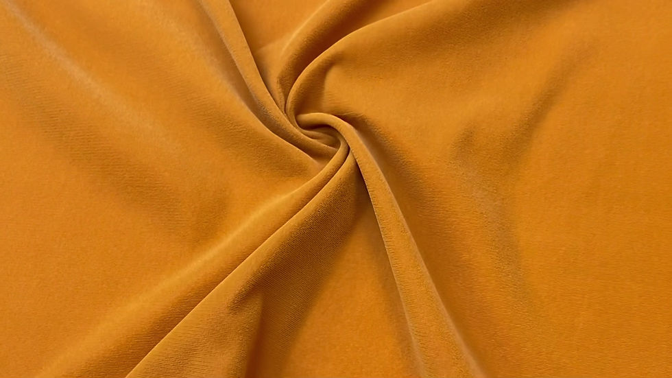 Thumbnail: Gold Rayon Velvet Fabric