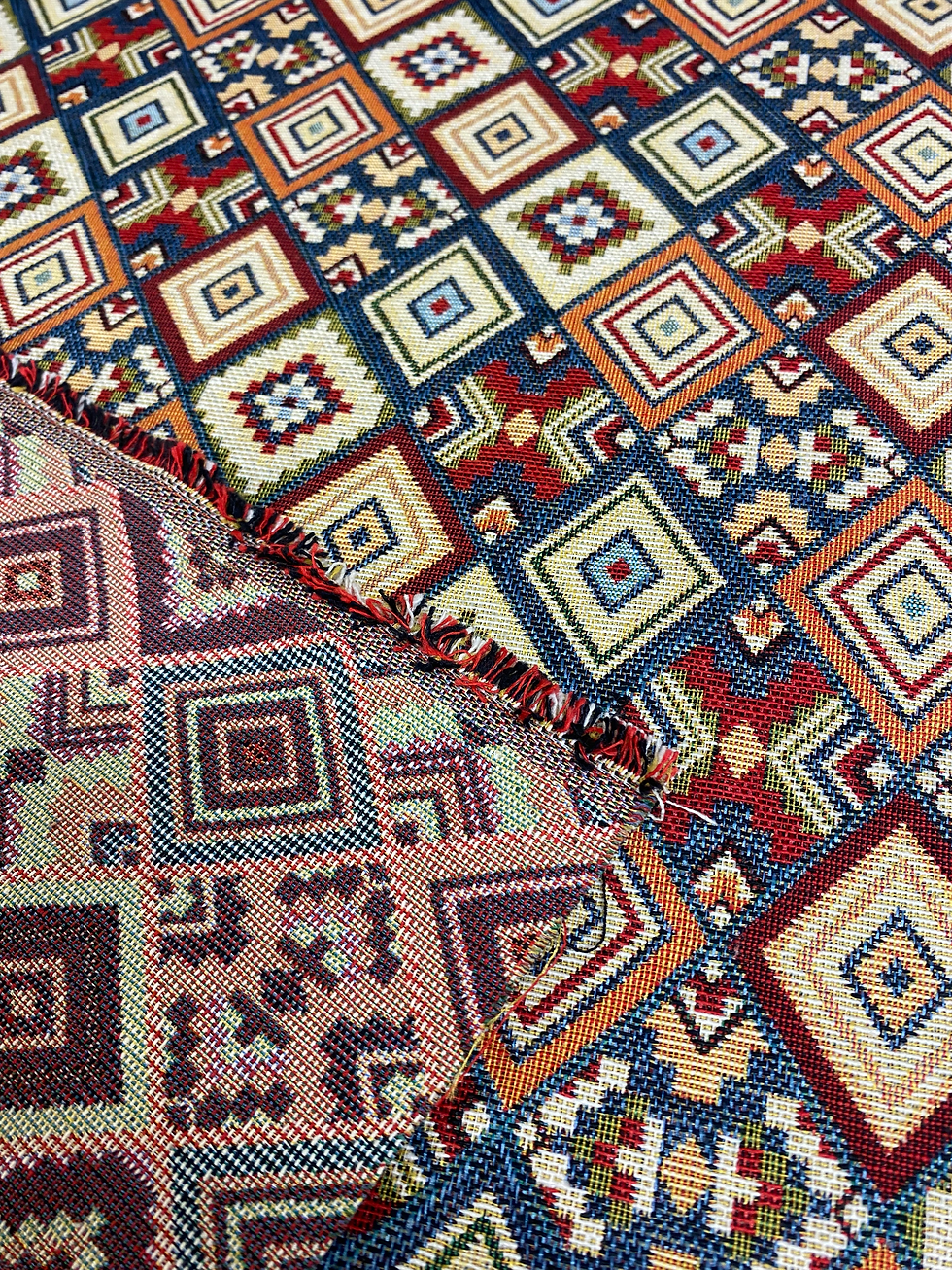 Thumbnail: Little Aztec New World Tapestry Fabric