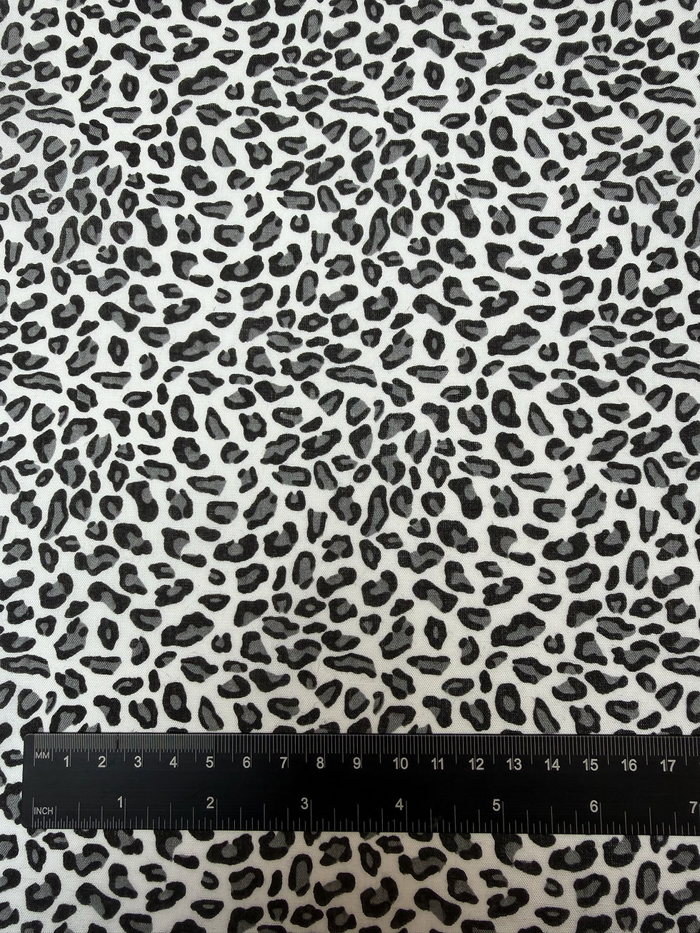 Lynx Cat Animal Print Polycotton Fabric