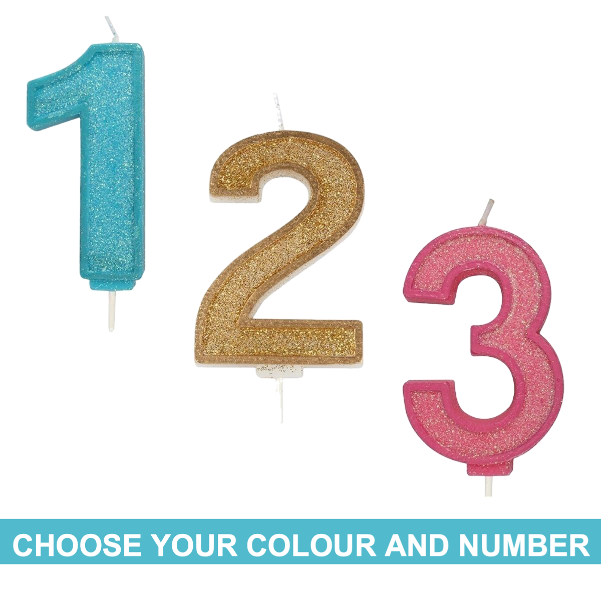 Culpitt Sparkle Numeral Candles