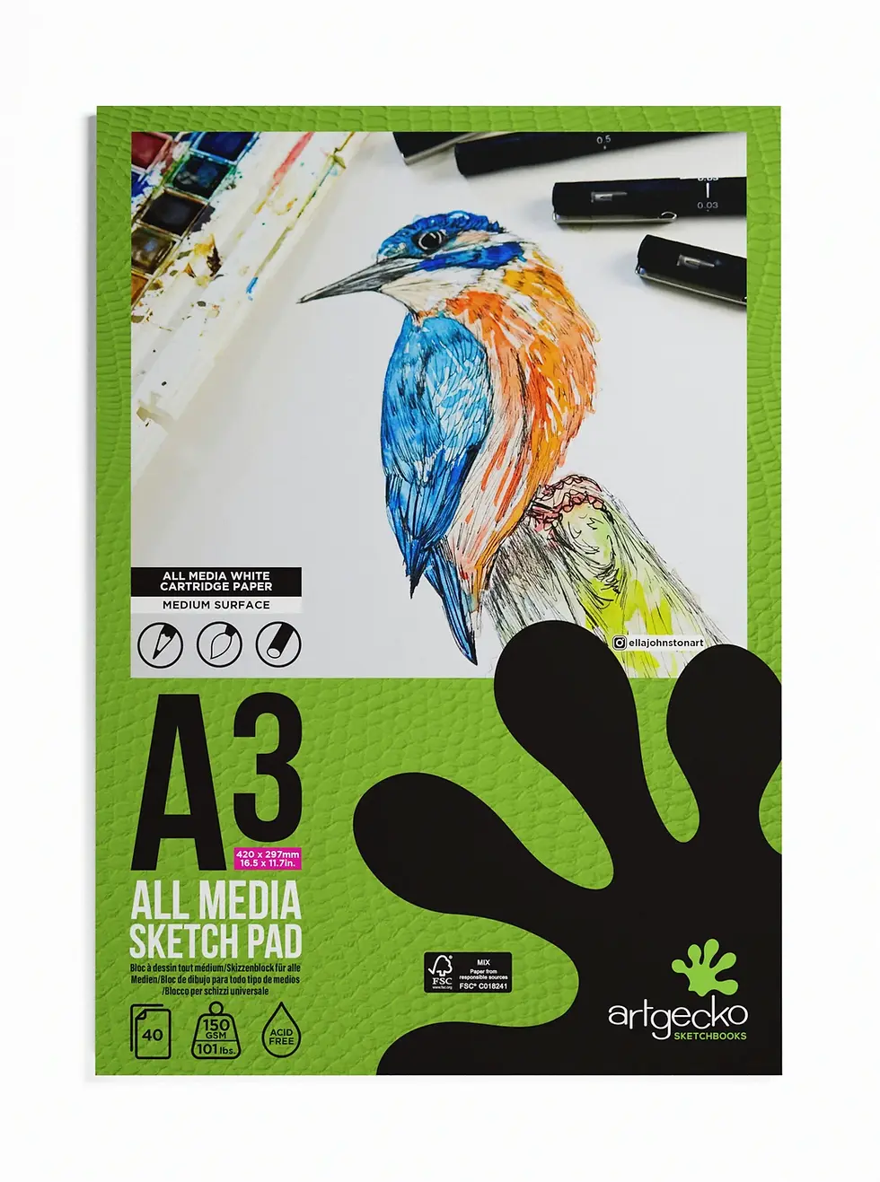 Art Gecko A4 All Media Sketchpad