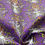 Thumbnail: Purple Halloween Skeleton Vines Polycotton Fabric