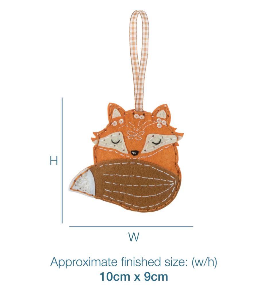 Thumbnail: Fox Make your own  Felt Kit Size