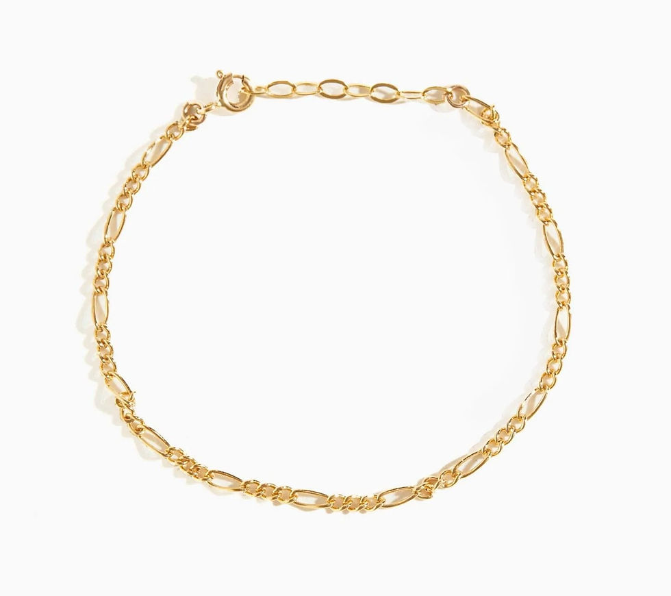 a gold bracelet