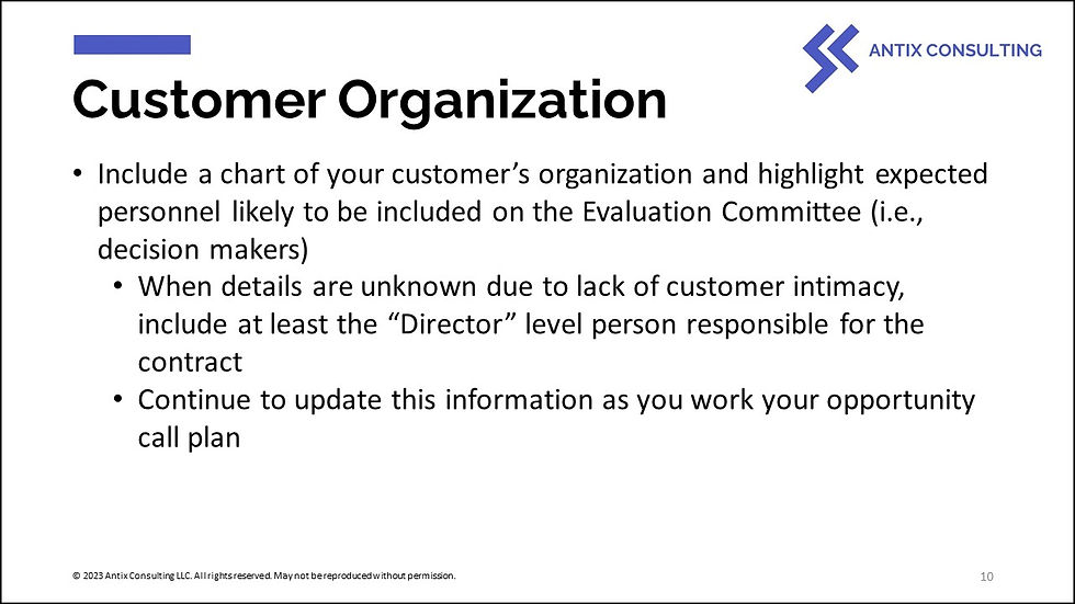 Capture Plan Template for Government Contractors