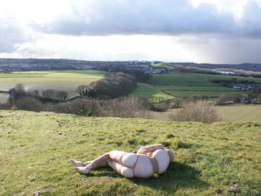 Dolls in the landscape