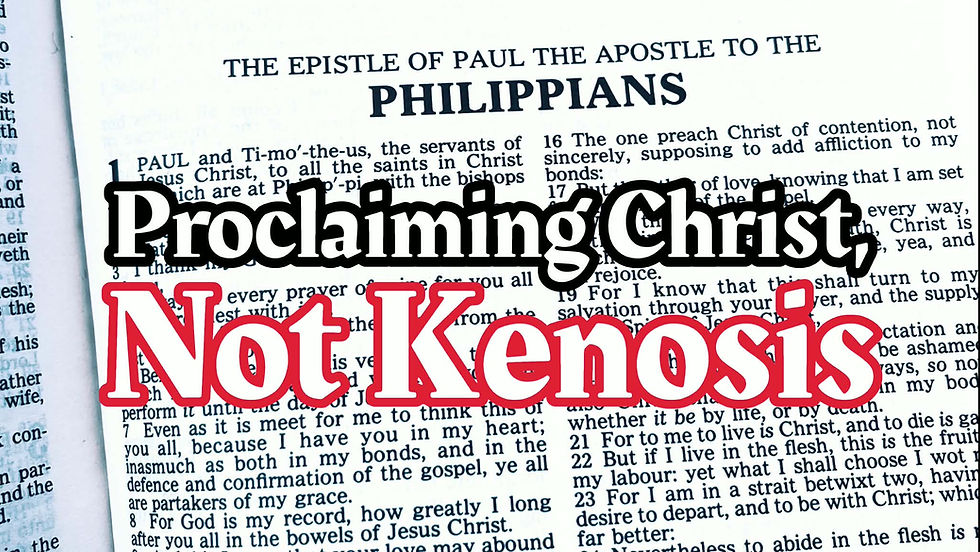 Defending Paul's High Christology in Philippians 2:5-8 against Kenotic Interpretations