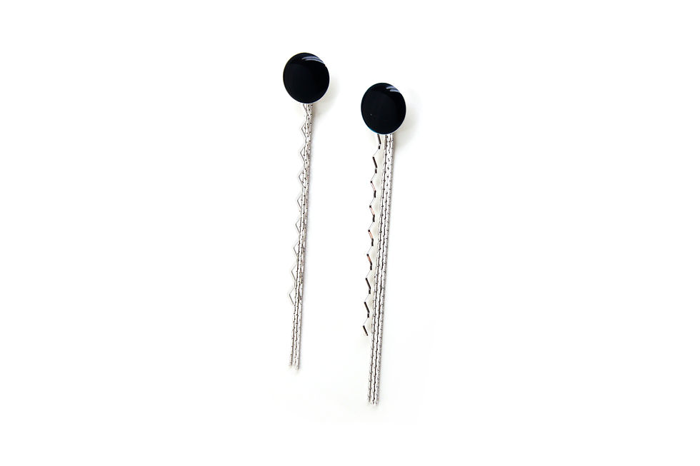 Thumbnail: Silver SUNSET Ear Jackets