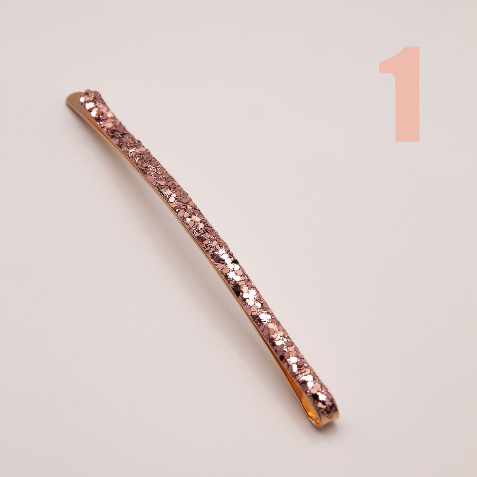 Miniature : Barrette CHARLESTON Longue Pailletée