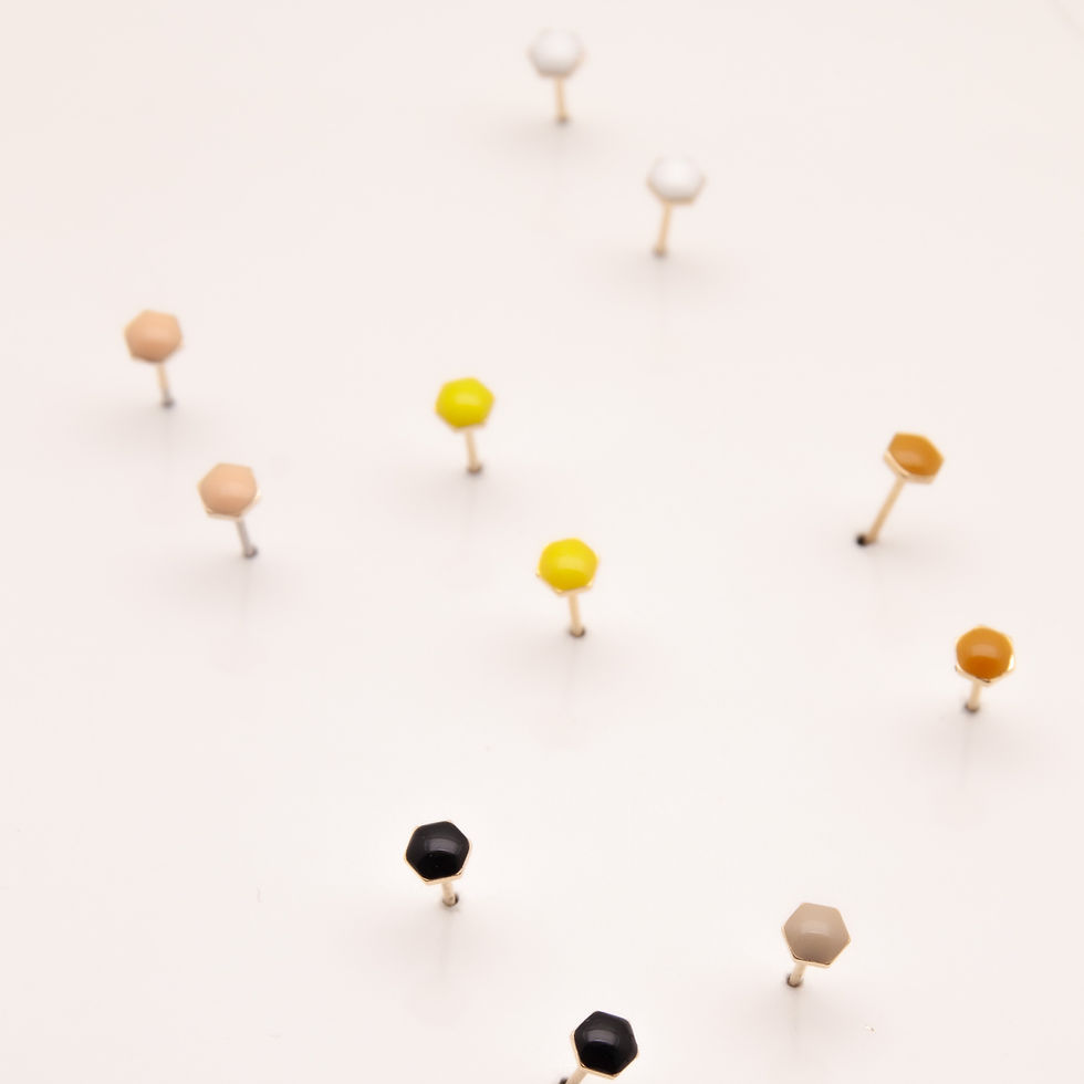 Miniature : ADORABLES Clous Hexagones
