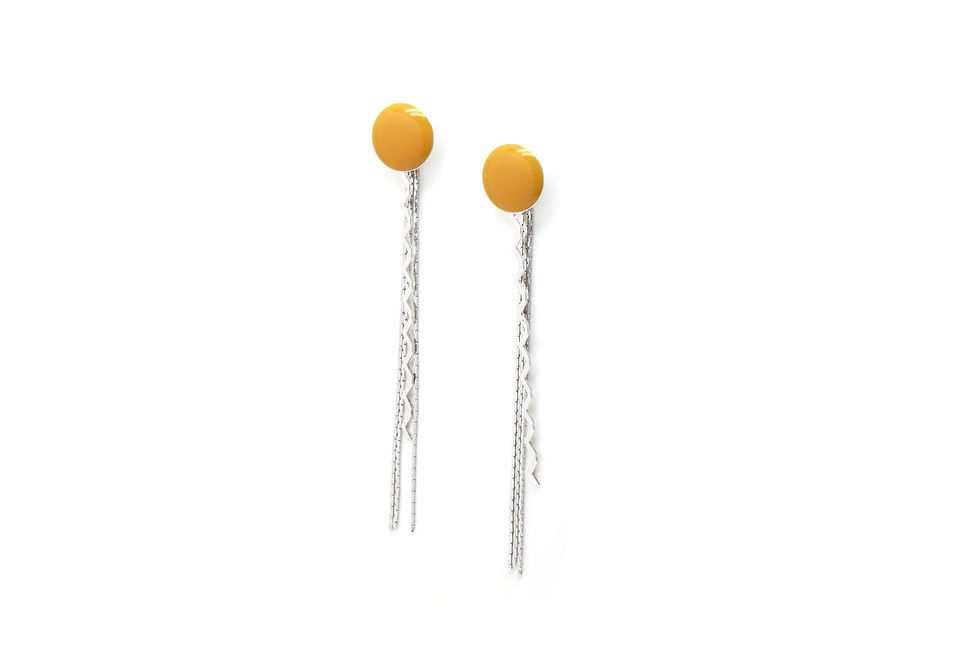 Thumbnail: Silver SUNSET Ear Jackets