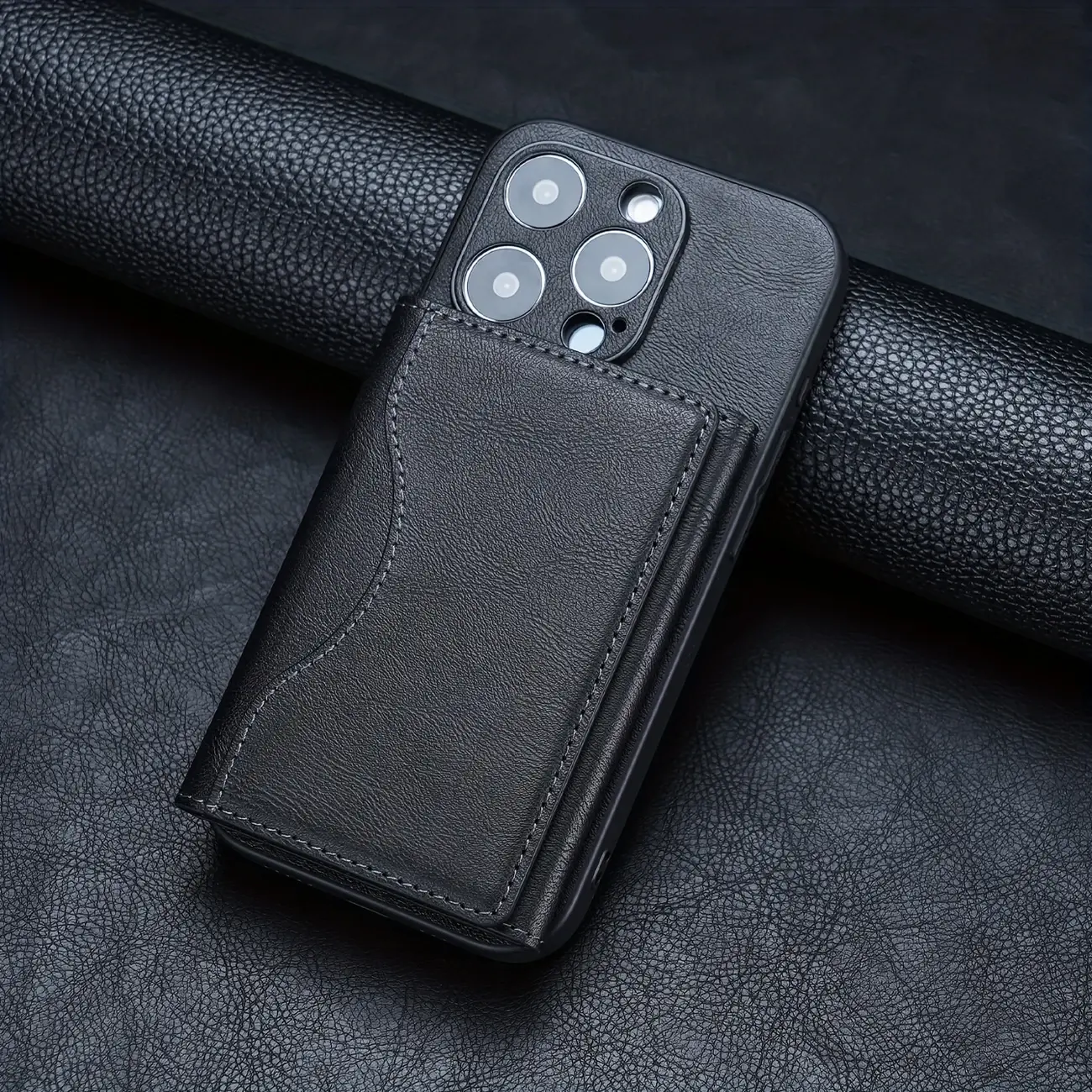 Cartera Magnética de Piel Sintética para Teléfono con Función de Bloqueo RFID