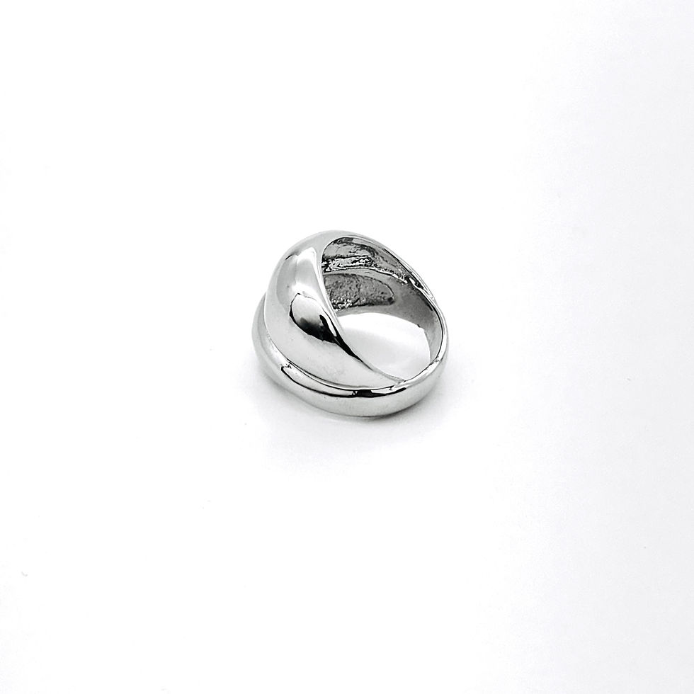 Thumbnail: SILVER ABSTRACT CURVED RING