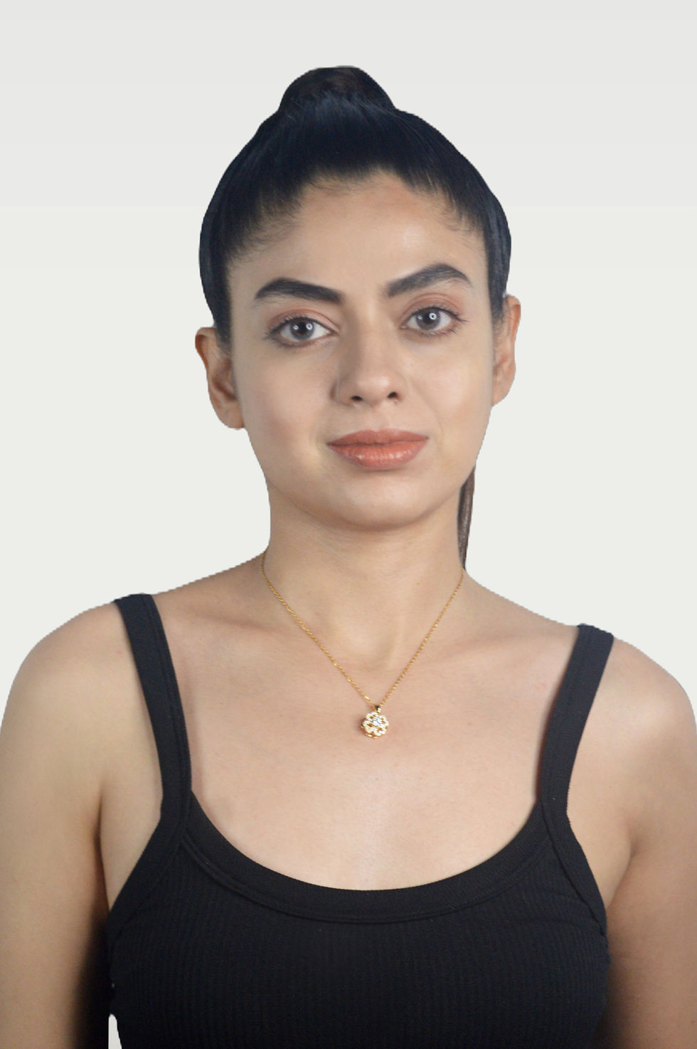 Thumbnail: GOLDEN ROTATING FLOWER NECKLACE