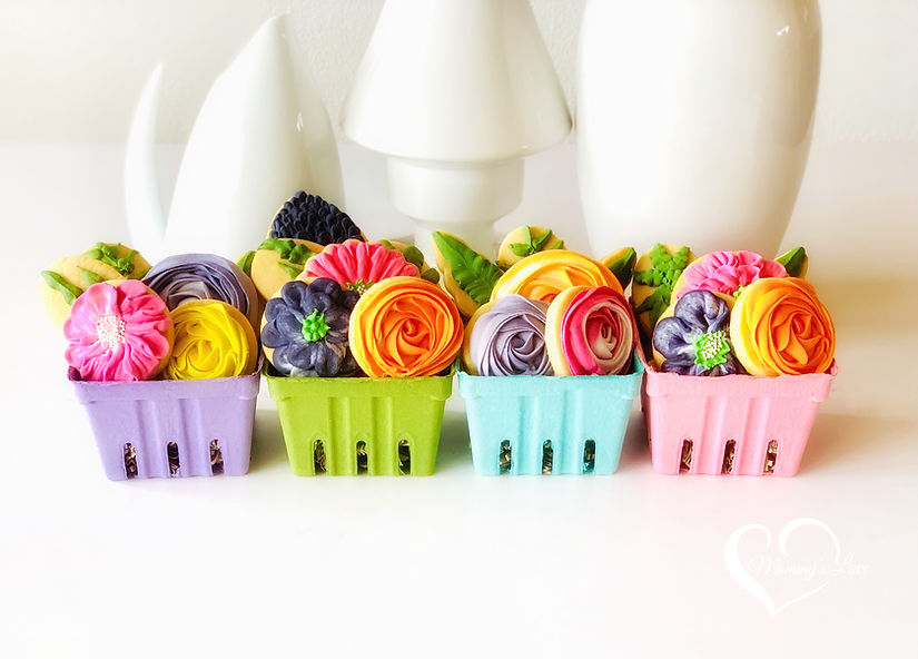 Flower Cookie Baskets