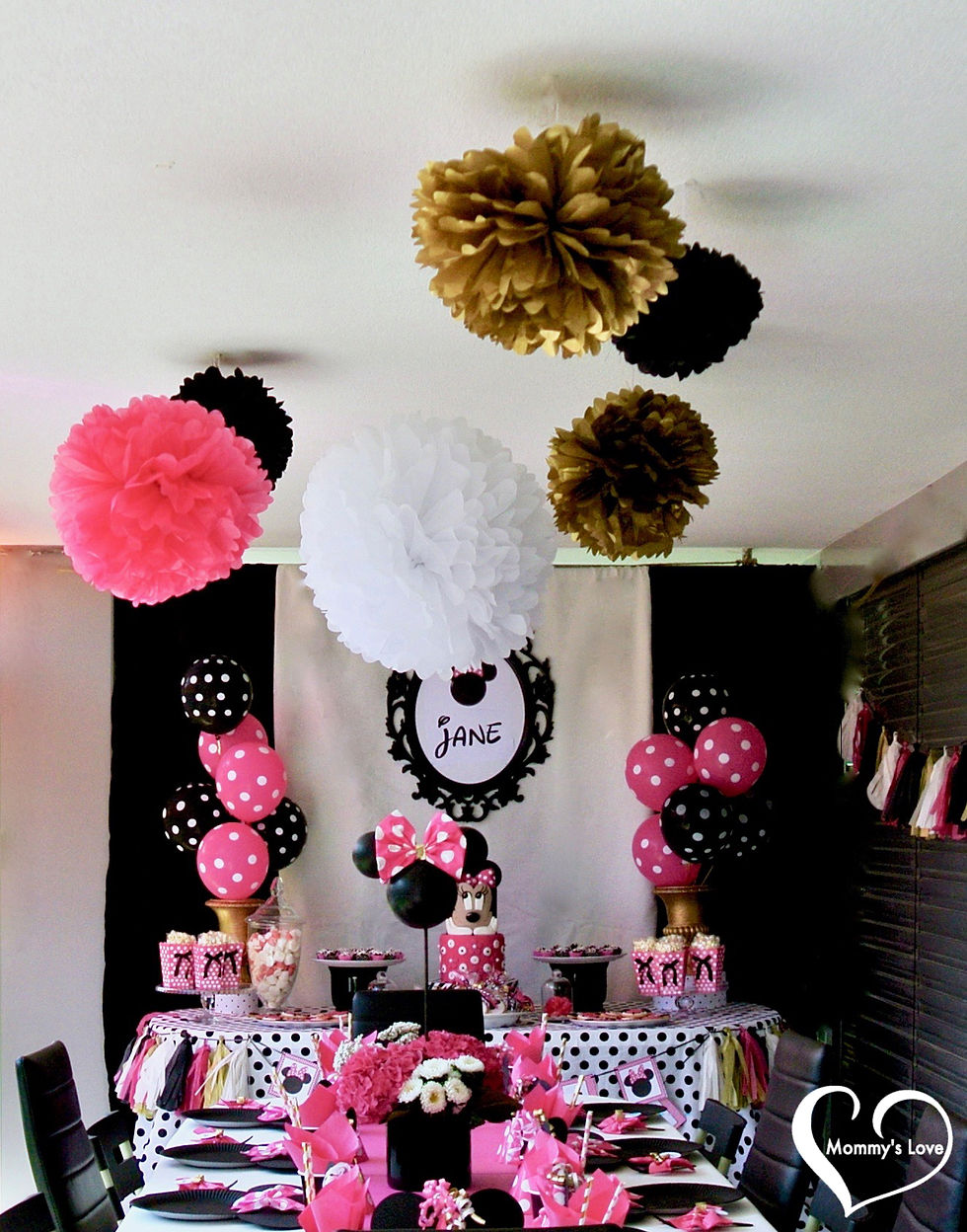 Minnie Mouse Birthday Party Ambience