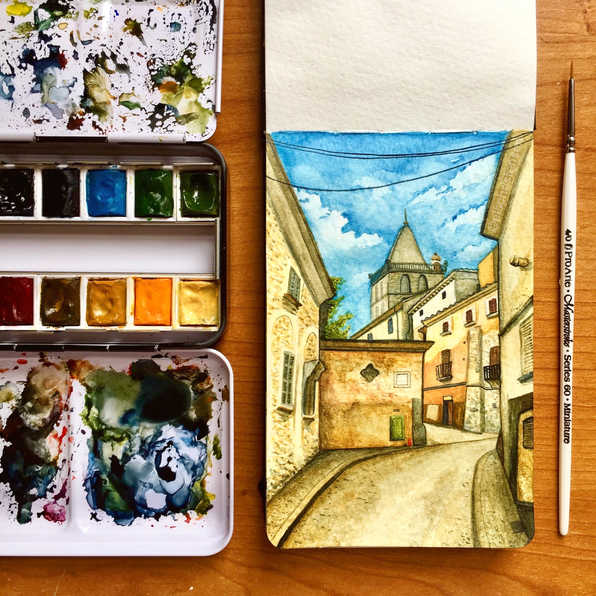 Mallorca Sketchbook page