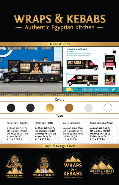 Wraps & Kebabs: Authentic Egyptian Kitchen Truck Style Sheet