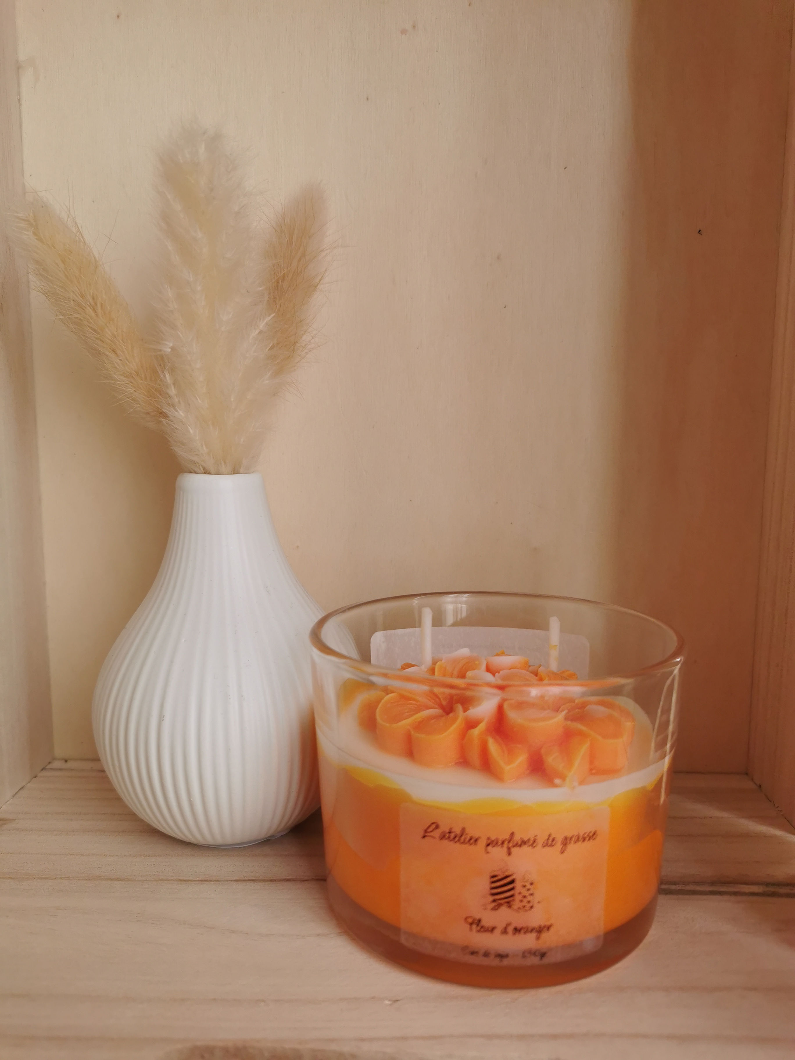 Bougie Parfumée 130gr Fleur d'oranger