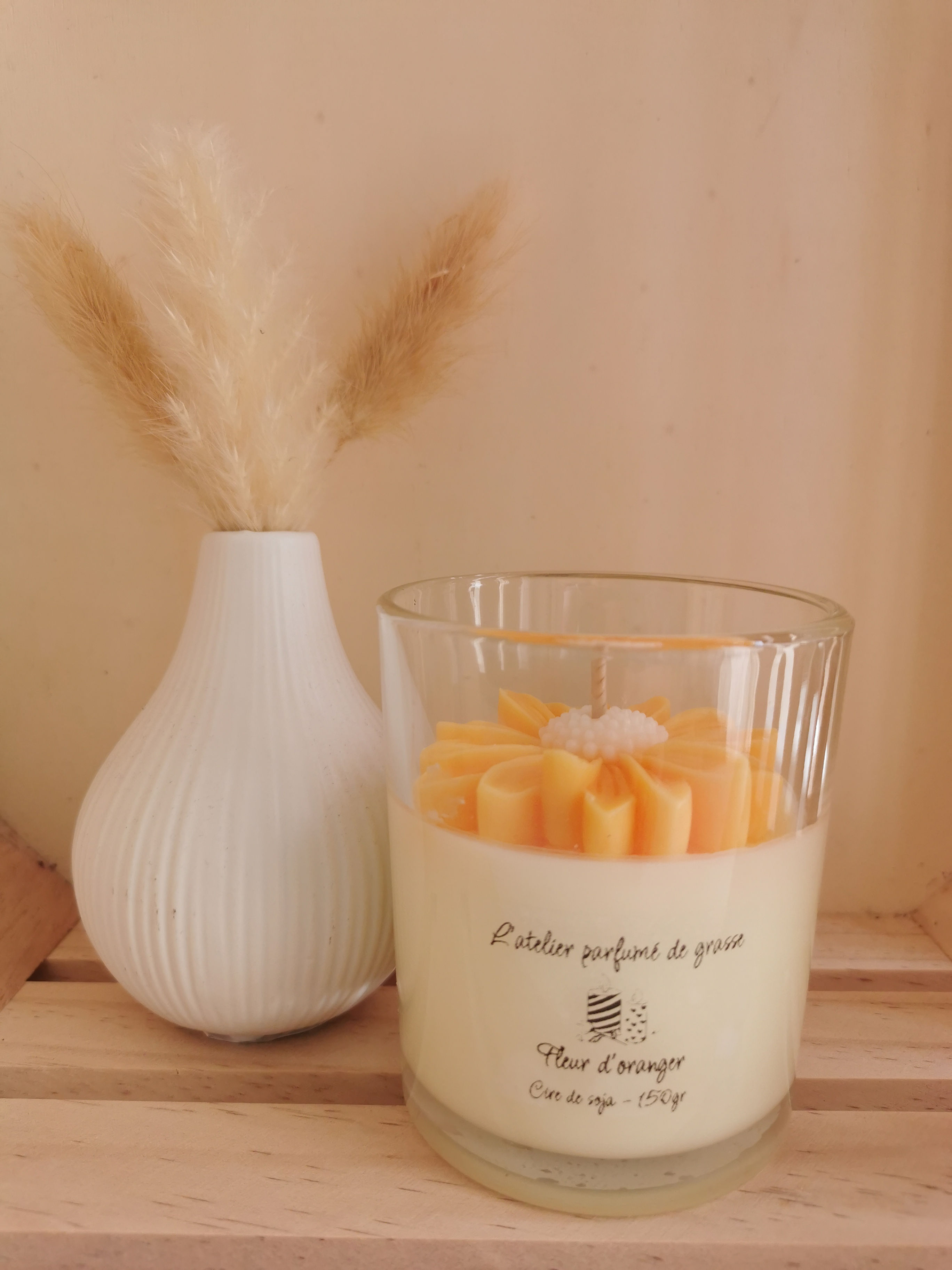 Bougie Parfumée 150gr Fleur d'oranger