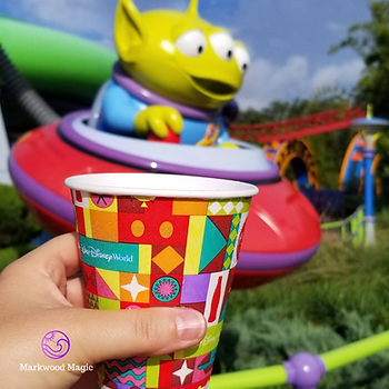 Cup of free water at Toy Story Land at Disney's Hollywood Studios
