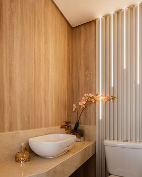 Painel ripado com iluminação led