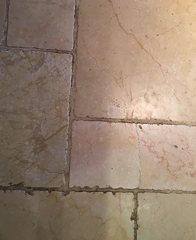 Stone Floor Repairs Before