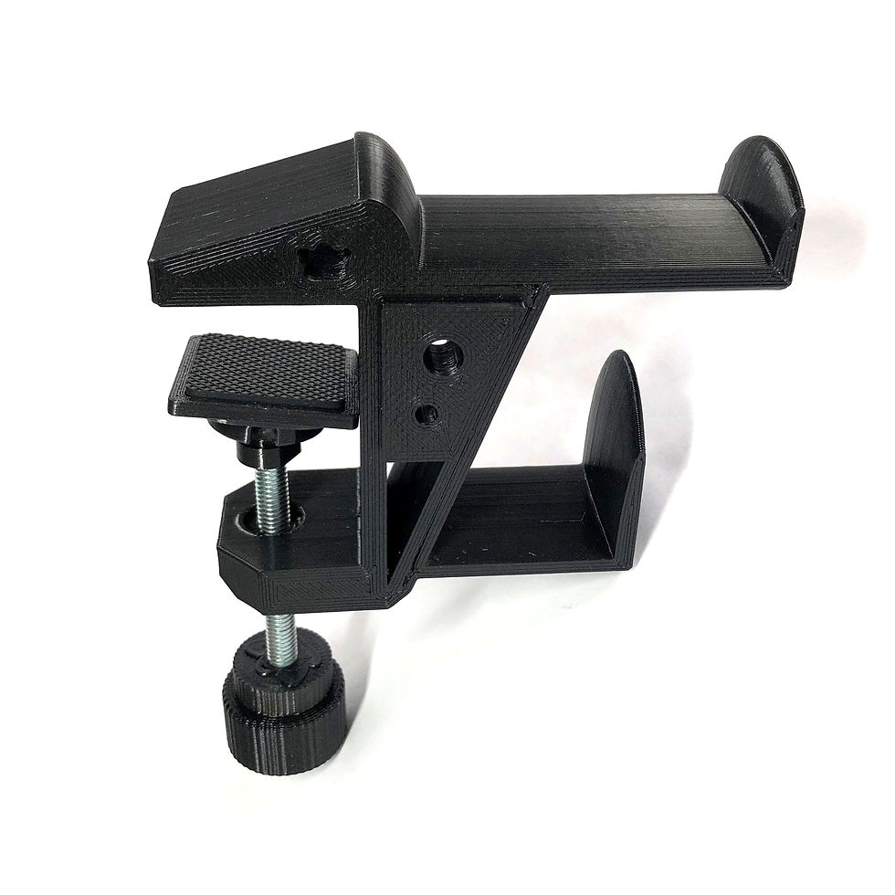 Thumbnail: Compact Desk Headset Holder – Secure Clamp for Headphones & Gaming Headsets