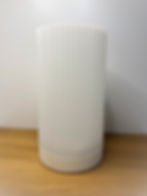 Thumbnail: Galaxy LED Lamp with white textured shell, unlit front view