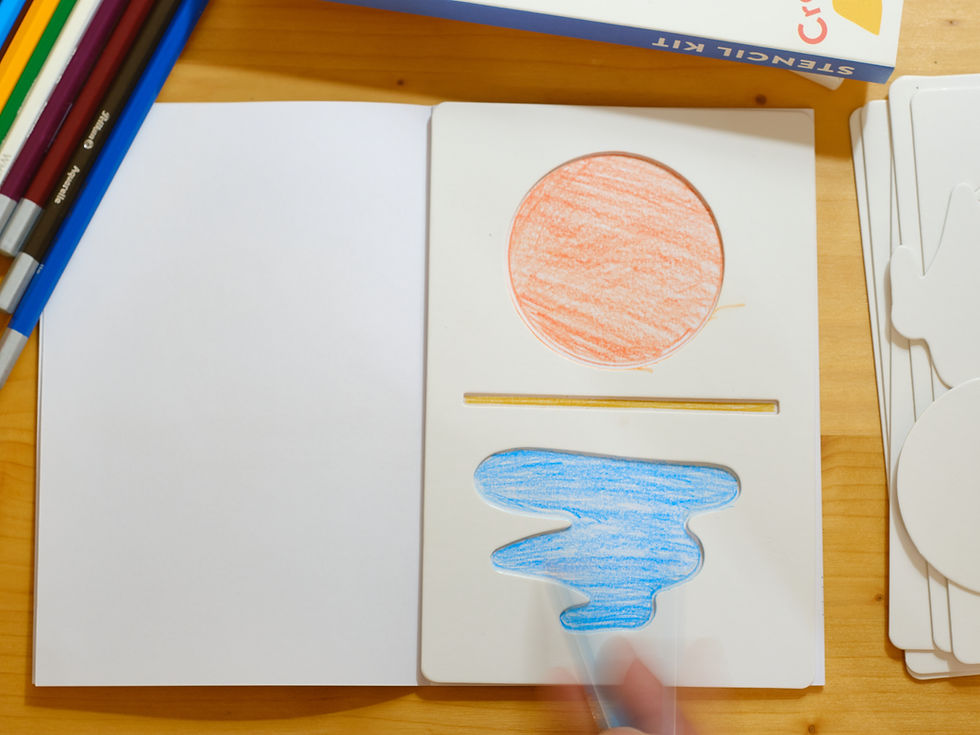 Thumbnail: Stencil Kit - Irregular shapes inspired by the Greek Landscape