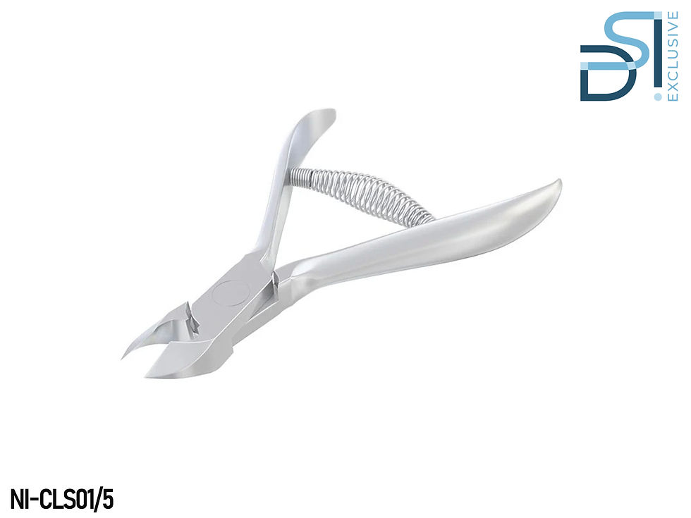 צבתית מקצועית לקוטיקולה DSI Exclusive עם להב 5 מ״מ חד ומדויק, צבתית למניקור רוסי והסרת קוטיקולה ועור סביב הציפורן