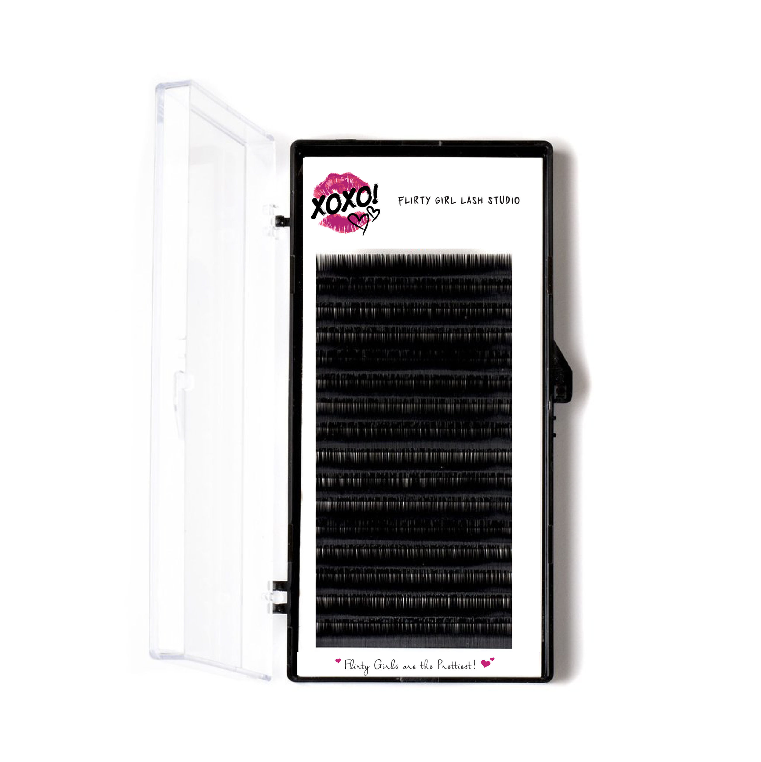 *Allen* Classic Lashes Individual Length Tray:  C Curl 0.18