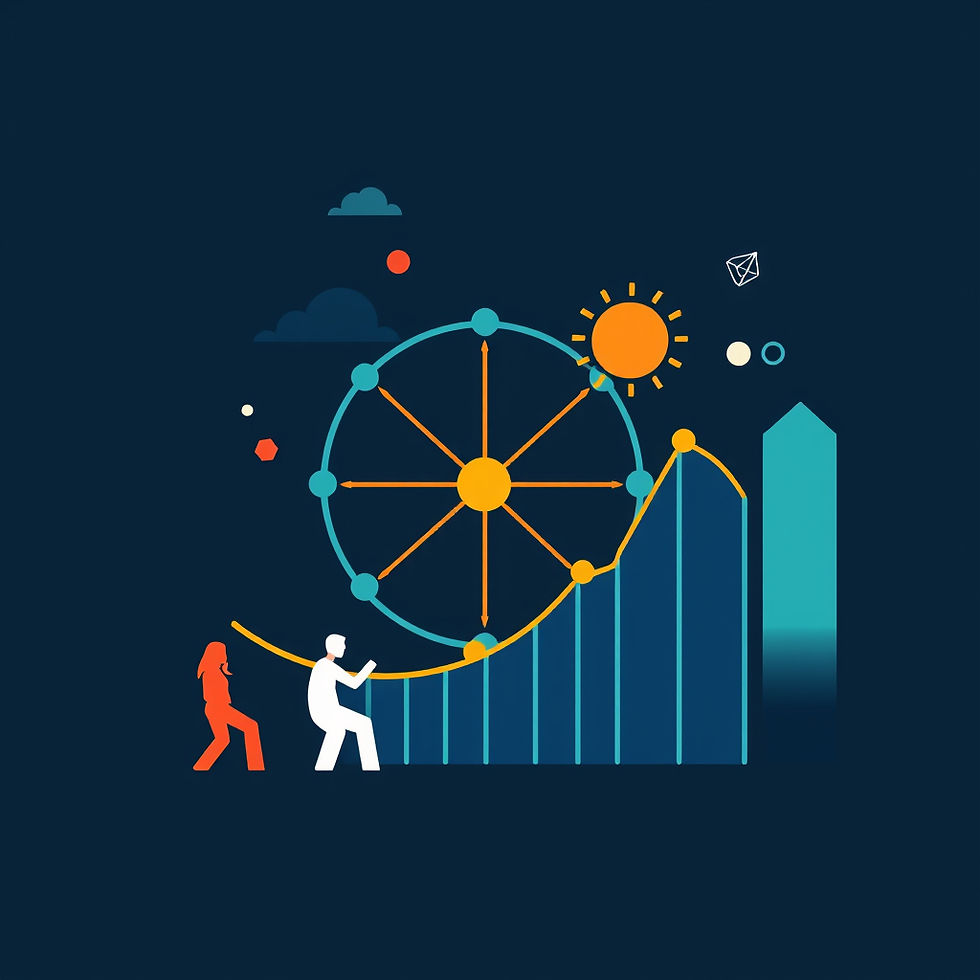 Create an image that can be used as an icon for a data management consulting company for C