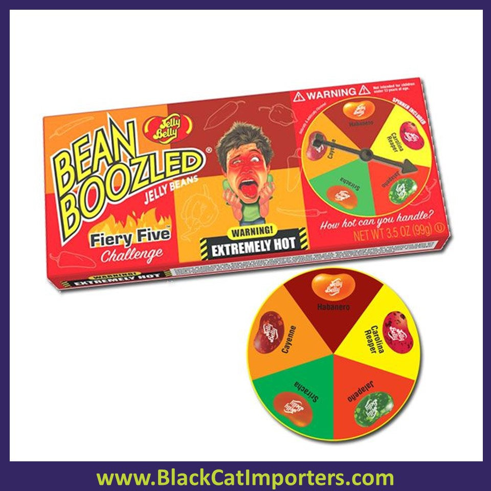 Jelly Belly BeanBoozled Fiery Five Jelly Beans Gift Box 10/100g Black