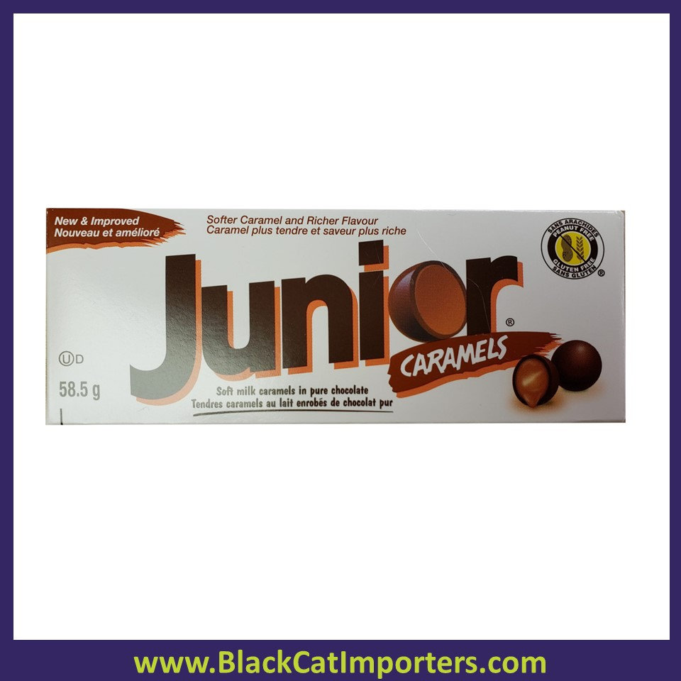 Junior Caramels Candy 24ct Black Cat Importers Ontario