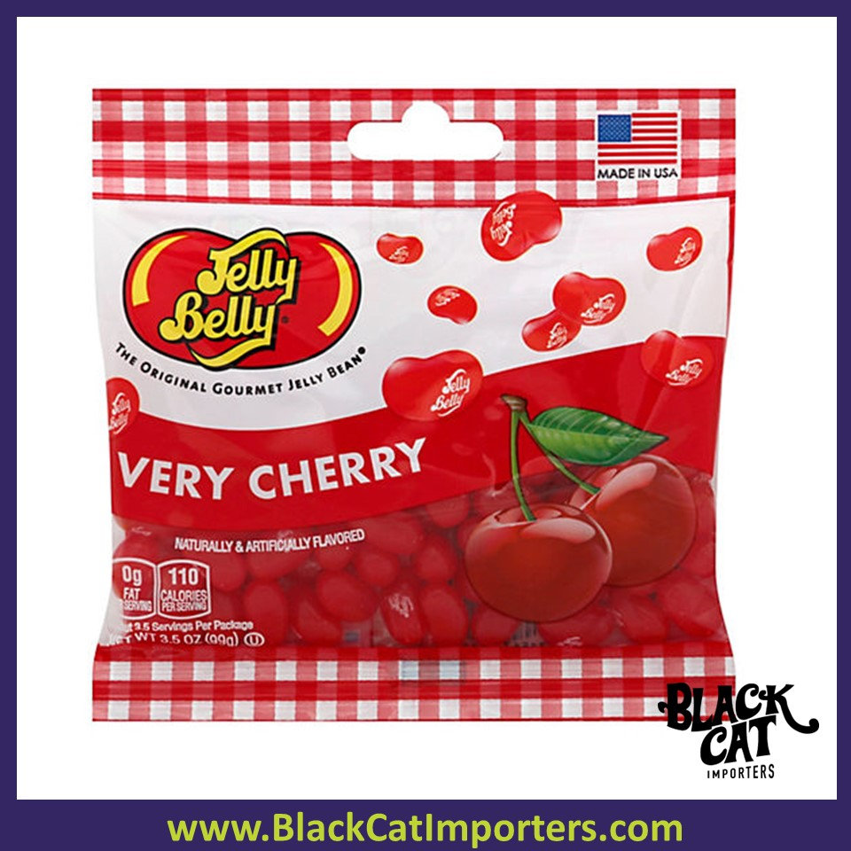 Jelly Belly Very Cherry Jelly Beans 12/100g Black Cat Importers